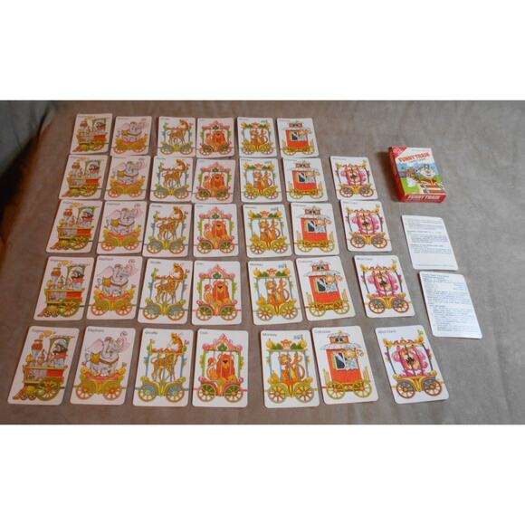 Vintage 1983 Funny Train Card Game Complete International Games #1084 - Picture 3 of 8